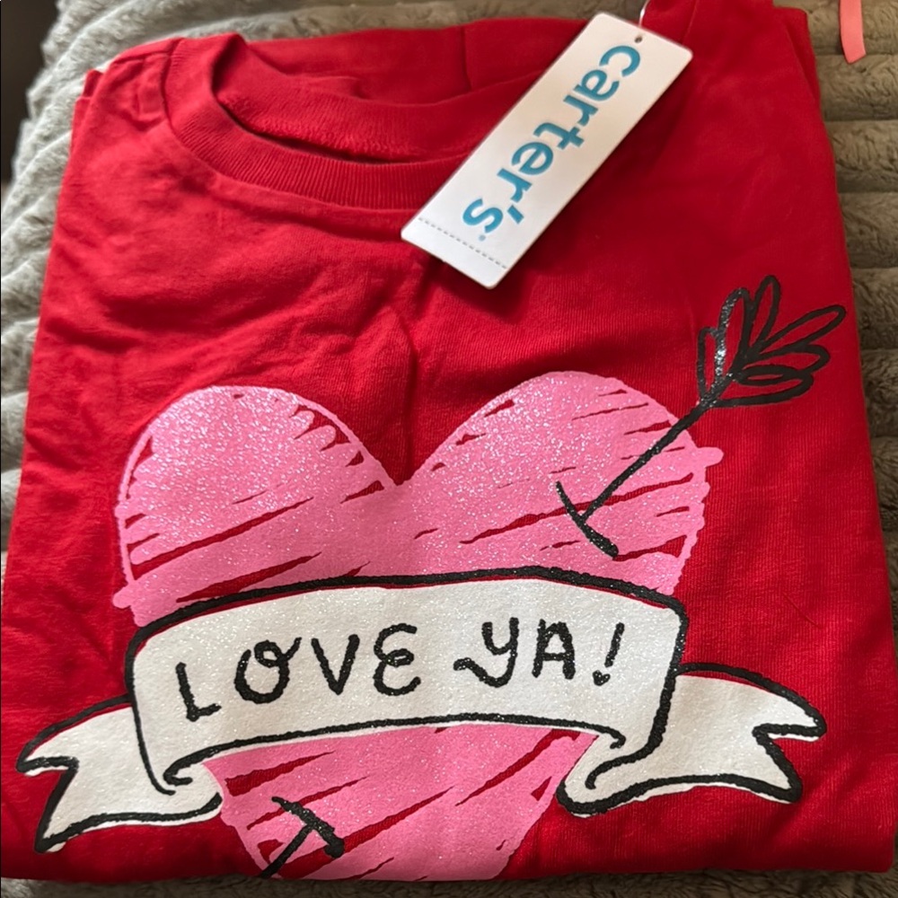 Carter's Red and Pink Valentine's Tee